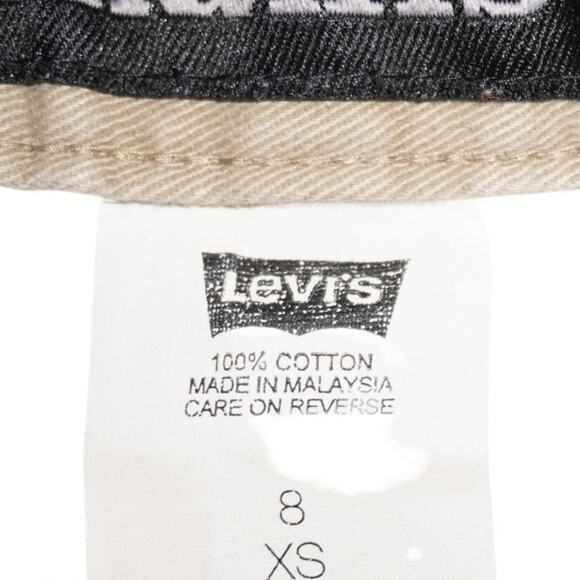 Vintage Levi’s Silvertab Khaki Carpenter Shorts Size 8 XS Y2K Streetwear Utility - Picture 9 of 9